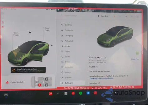 2021 Tesla Model 3 Long Range Dual Motor All-Wheel Drive from USA, damaged, VIN 5YJ3E1EB3MF085843